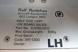 Datei:1981 Typenschild Original Lufthansa Board Rolley.jpg