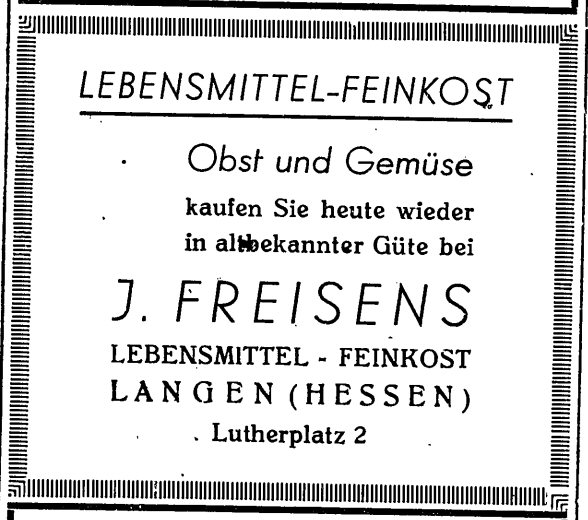 Datei:1948 Anzeige Freisens Lebensmittel Lutherplatz 2.jpg