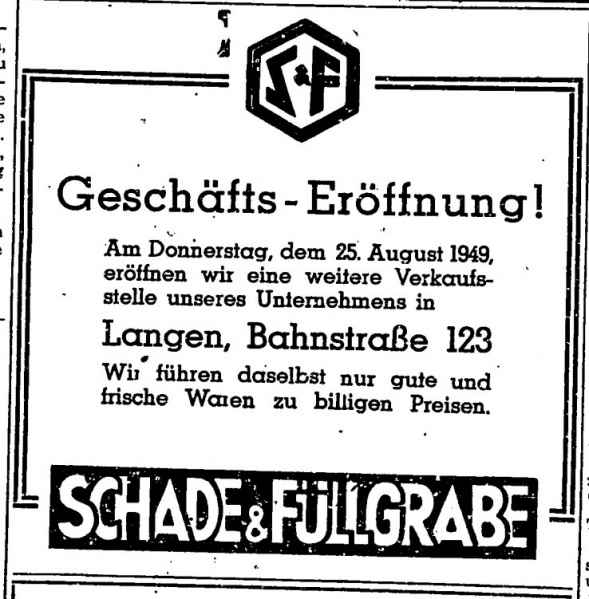 Datei:1949 Anzeige Bahnstr 123 Schade und Füllgrabe.jpg