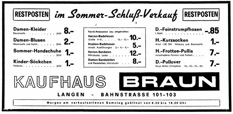 Datei:1971 Anzeige Bahnstr 101-103 Kaufhaus Braun.jpg