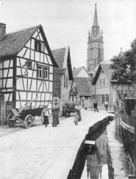 Datei:1910 Langener Kirchturm.jpg
